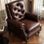 Fauteuil inclinable réglable en similicuir pour balcon-1734255533