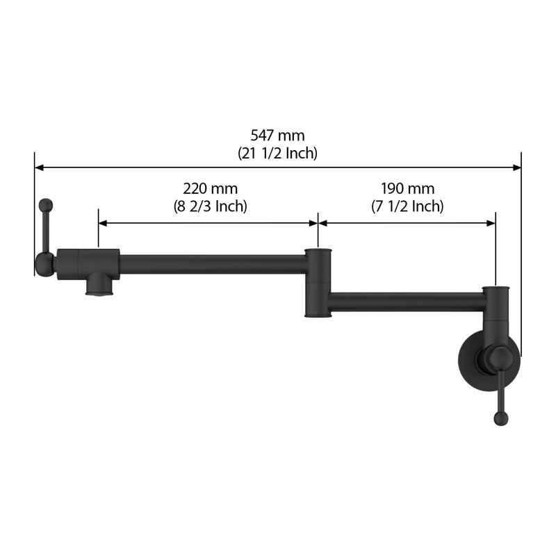 Lordear Kitchen Faucet, Matte Black