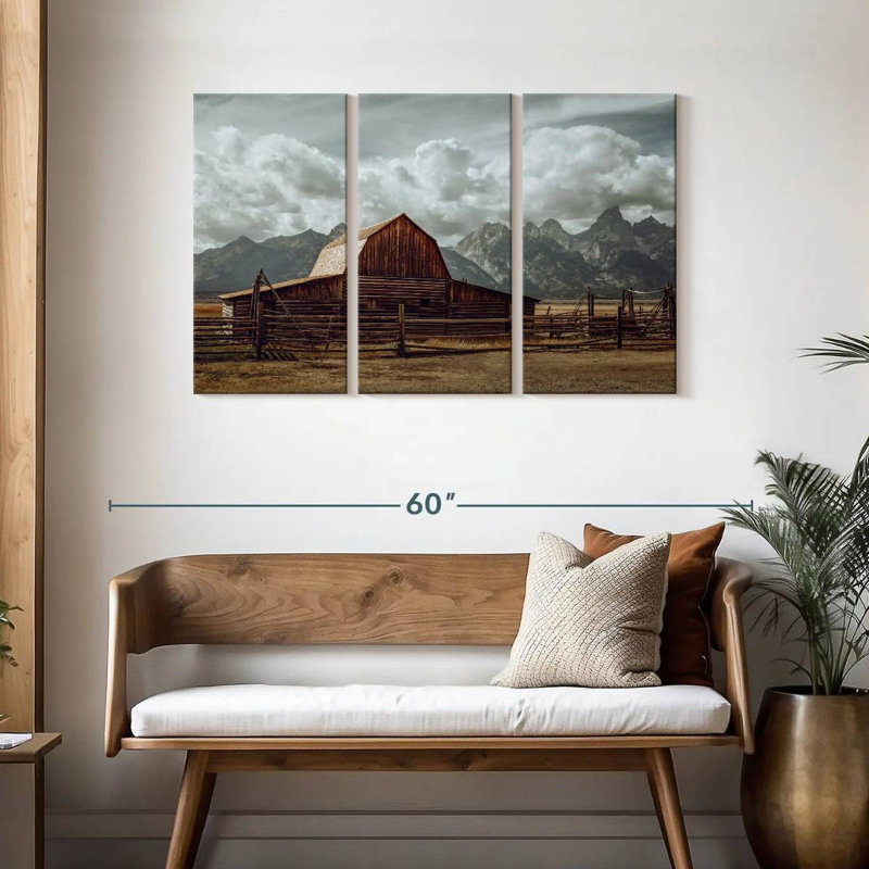 Grand Teton Barn, H 28 po x l 45 po