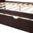 Full Size Daybed Wood Bed With Twin Size Trundle,Espresso-589908665