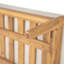 Chaise longue d'extérieur en bois d'acacia Terassi avec coussins confortables et accoudoirs spacieux pour la détente