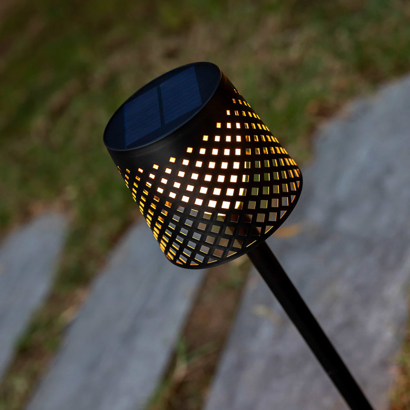 Lampe de table d'extérieur à énergie solaire 31 po à DEL intégrée