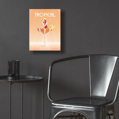 Art mural en verre «Tropical Drink» par Omar Escalante