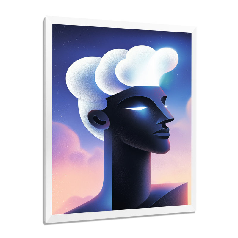 Olgica - Fashion Wall Art, H 20 po x l 12 po, Reproduction encadrée d'une seule photo, Blanc