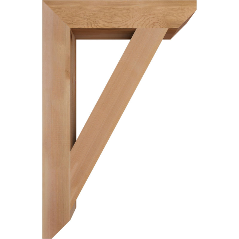 Support traditionnel en bois rustique à lattes, Cèdre rouge, H 34 po x l 3,5 po x P 22 po