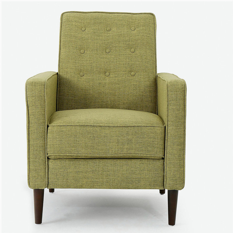 Canapé inclinable en tissu Mid-Century, Tissu vert