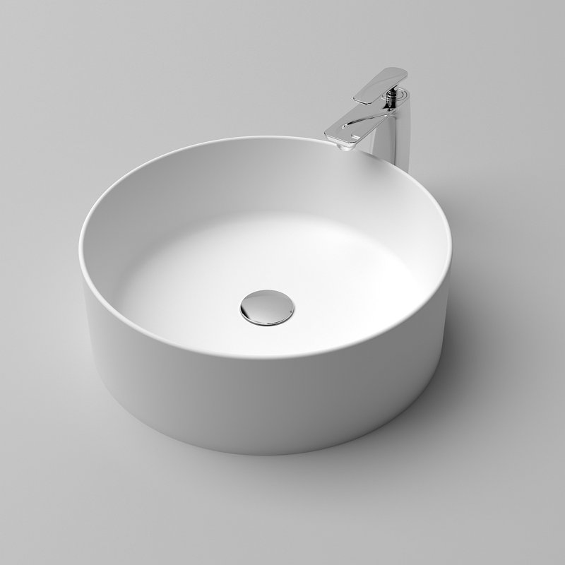 Lavabo vasque de salle de bain en résine de pierre Art moderne 25C09A