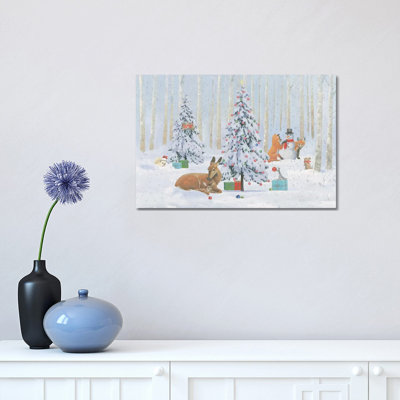 Christmas Critters Bright I by Emily Adams - Wrapped Canvas Painting