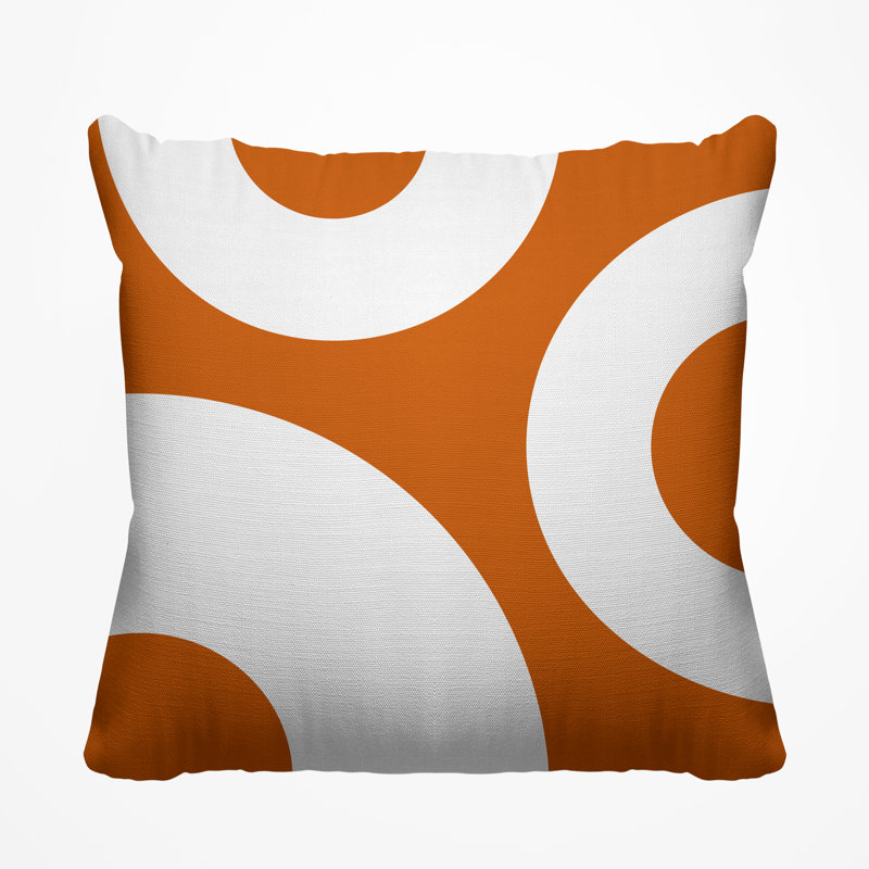 Coussin décoratif intérieur / extérieur Ramsey, L 17 po x H 17 po, Orangé