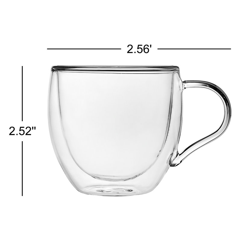 Tasse à café à double paroi espresso Coffee Club 3,5 oz