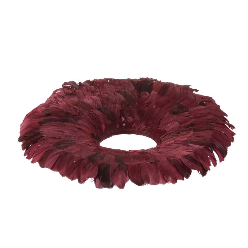 Faux 55cm Wreath, Bordeaux