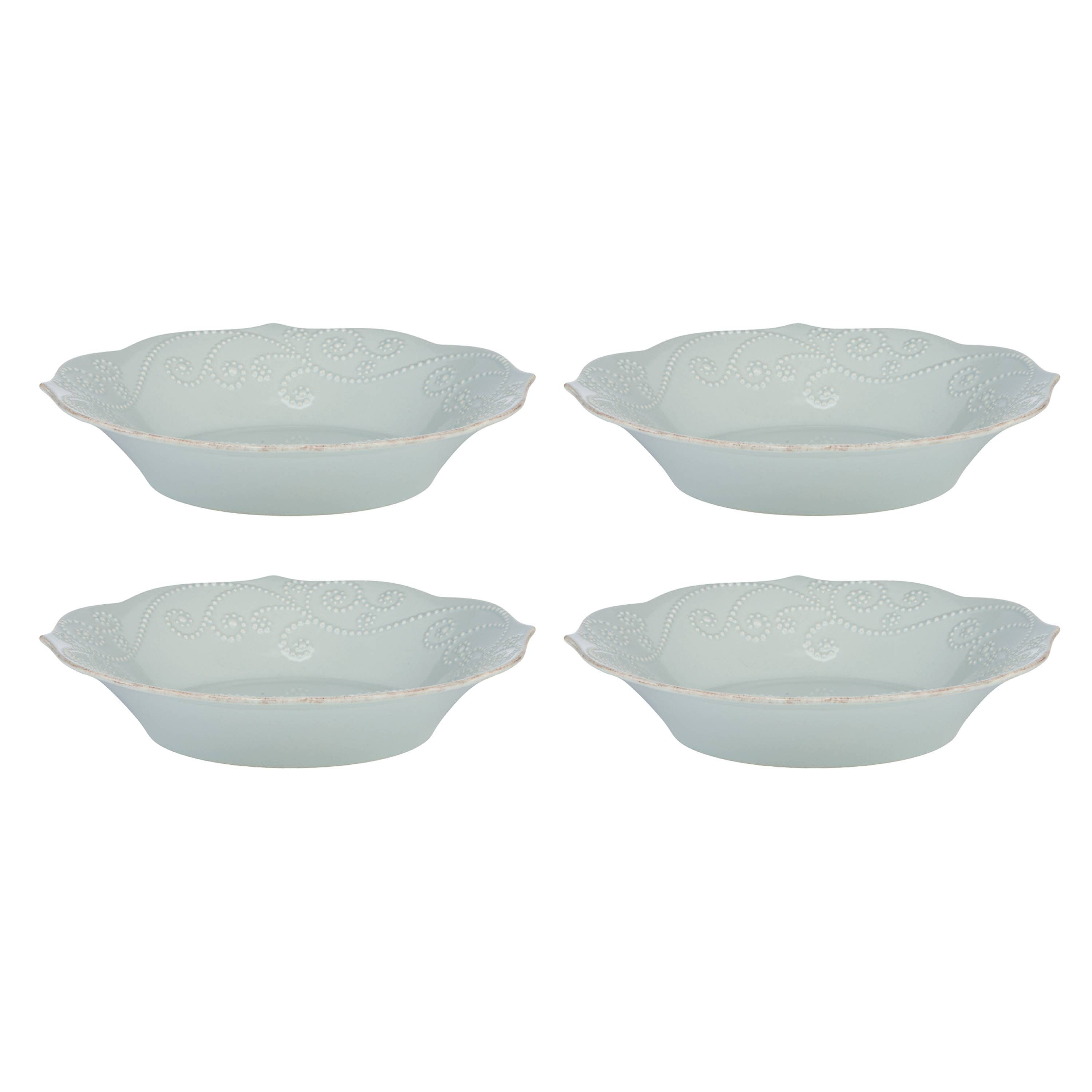 Lenox French Perle Ice Blue Pasta Bowls | Wayfair