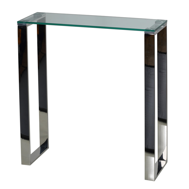 Glendarious 28'' Glass Top Console Table