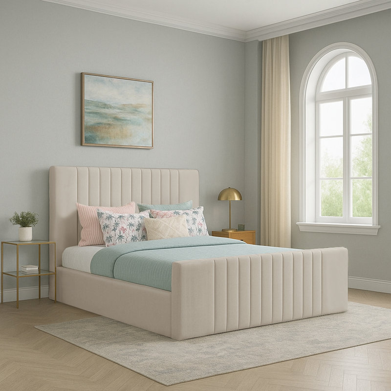 Gagliano Storage Bed, Double (4'6), Coffee