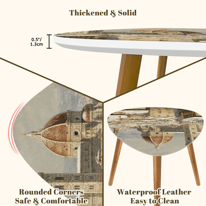 Ensemble de 2 tables basses gigognes Triangle