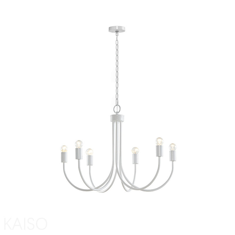 Lustre en métal 6 lumières