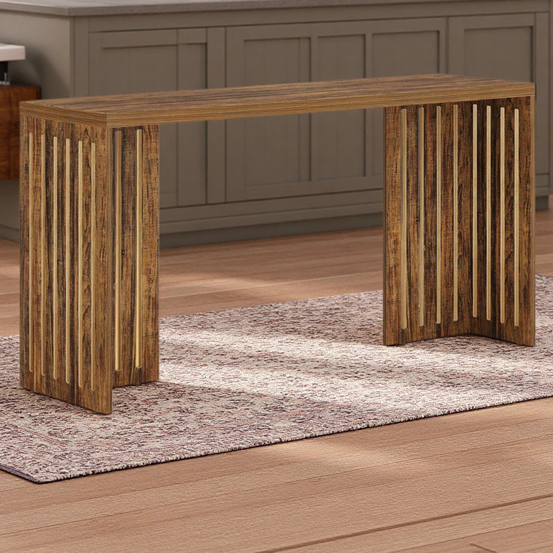 Rustic Kitchen Table,Wood Coffee Table,Rectangular Dining Table, Rustic Brown