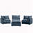 3-Seater Comfy Cloud Couches with Movable Ottoman-1405754264