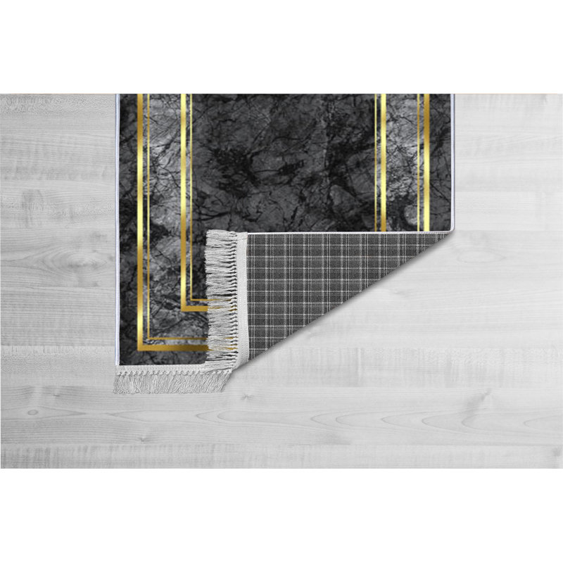 Luxurious Hall Carpet, 100% Velvet Fabric, 31.5 x 59.1 Inches | Non-Slip Cotton Sole, Pile Height: 0.4 Inches | Antibacterial & Machine Washable, 3D Digital Printing | Elegant Design for Living Room & Entryway