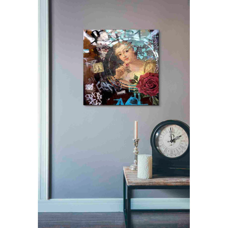 «Classic Graffiti» par Karen Smith, art mural sur toile, H 18 po x l 18 po x P 0,75 po