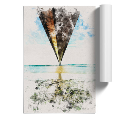 Humber Bridge Watercolour - Frameless Print
