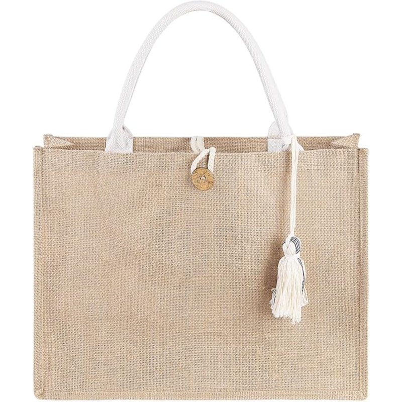 Sac de plage pour femme, sac fourre-tout de plage en paille avec doublure imperméable avec poignée à pampille, pour cadeau de piscine vacances d'été