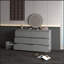 Grande commode 6 tiroirs grise-629401458