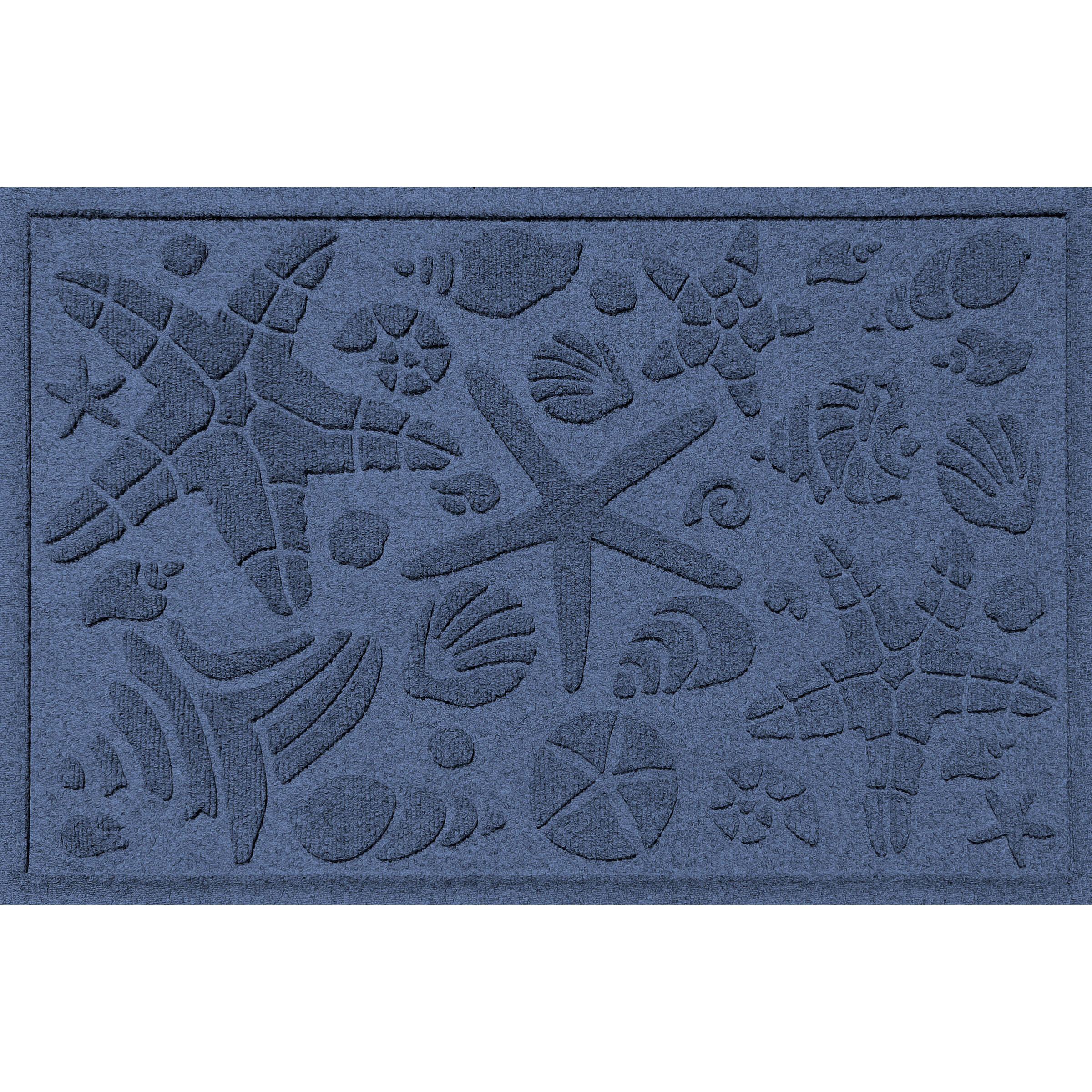 18x32 Entryway Rug Blue Door Mats Indoor Entrance, Non Slip