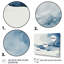 «Imperial Blue Solitude», reproduction de 3 pièces sur toile-858668610-858668611