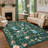 Washable Floral Rug Non-Slip Modern Farmhouse Living Room Carpet, Non-Shedding Low Pile Floor Mats, Foldable Print Accent Indoor Rug for Bedroom, Playroom, Nursery-677570041-677570043