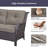 Wicker 6 - Person Modular Patio Conversation Sets with Cushions