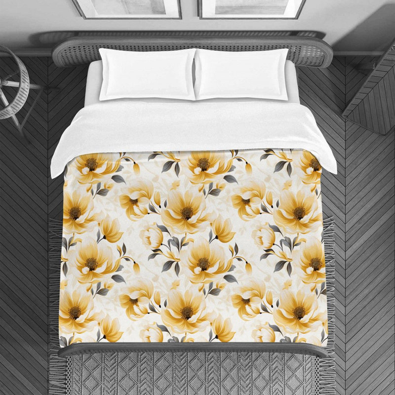 Floral Duvet Cover, Twin Duvet Cover
