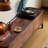 Simple black walnut TV cabinet