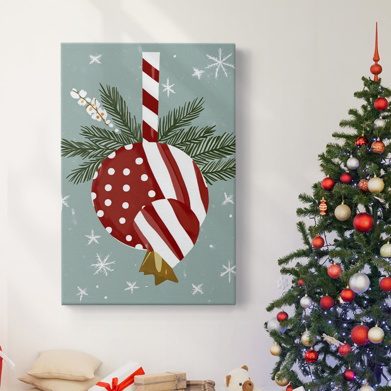 Art des Fêtes de Noël - Toile tendue avec châssis DCCDVI, H 18 po x l 12 po