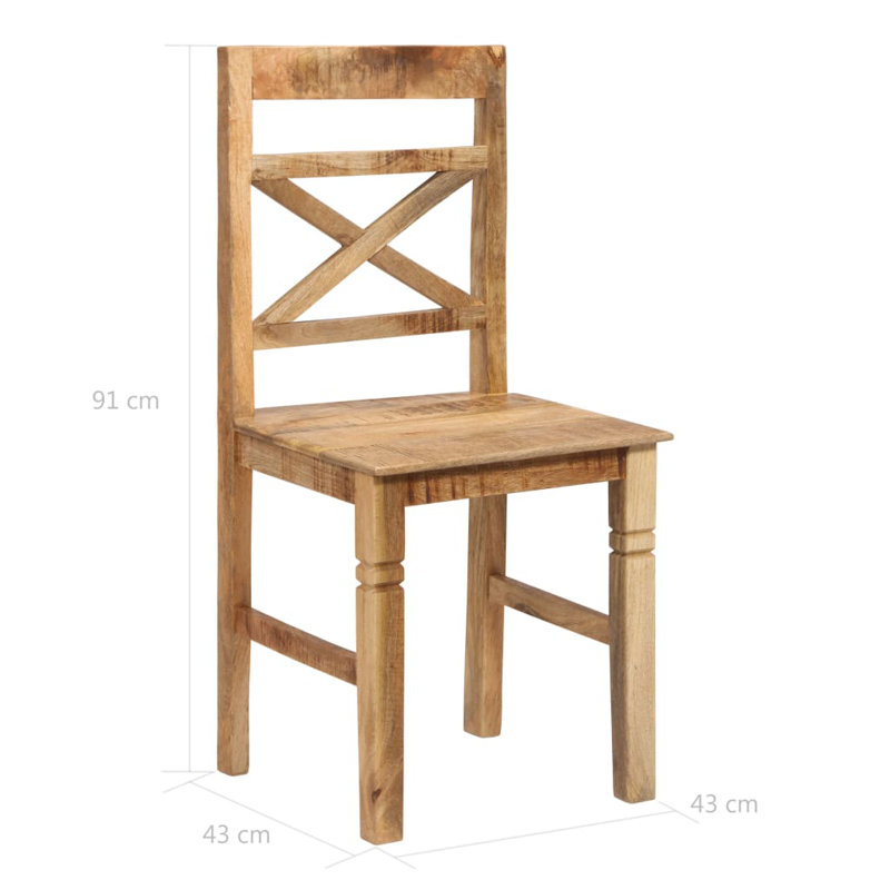 Fritch 44cm H Side Chair in Brown
