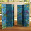 6 Ft. Tall Double Sided Rust Canvas Room Divider-1400110499