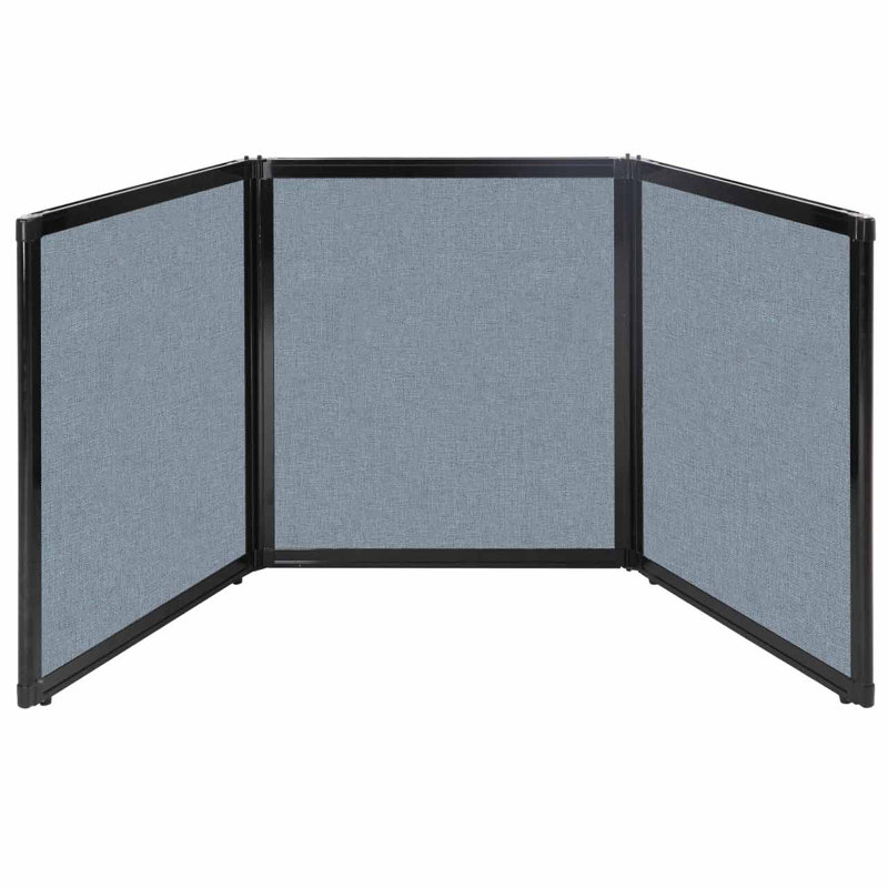 Présentoir sur plateau, Bleu poudré, 78 po x 36 po