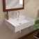 Whitehaus Collection 24" Rectangular Wall Mount Basin With Faucet Drilling Options And Overflow