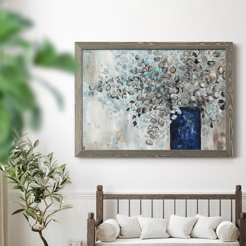 «Eucalyptus réformé», reproduction d'art sur toile encadrée, Gris, H 31 po x l 44 po x P 0,75 po