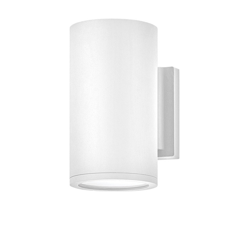 Silo 1 - Bulb 8" H Outdoor Armed Sconce, Satin White