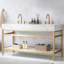 Meuble-lavabo double 60 po avec plateau en pierre d'ingénierie Wilde-1121990179-1122036336