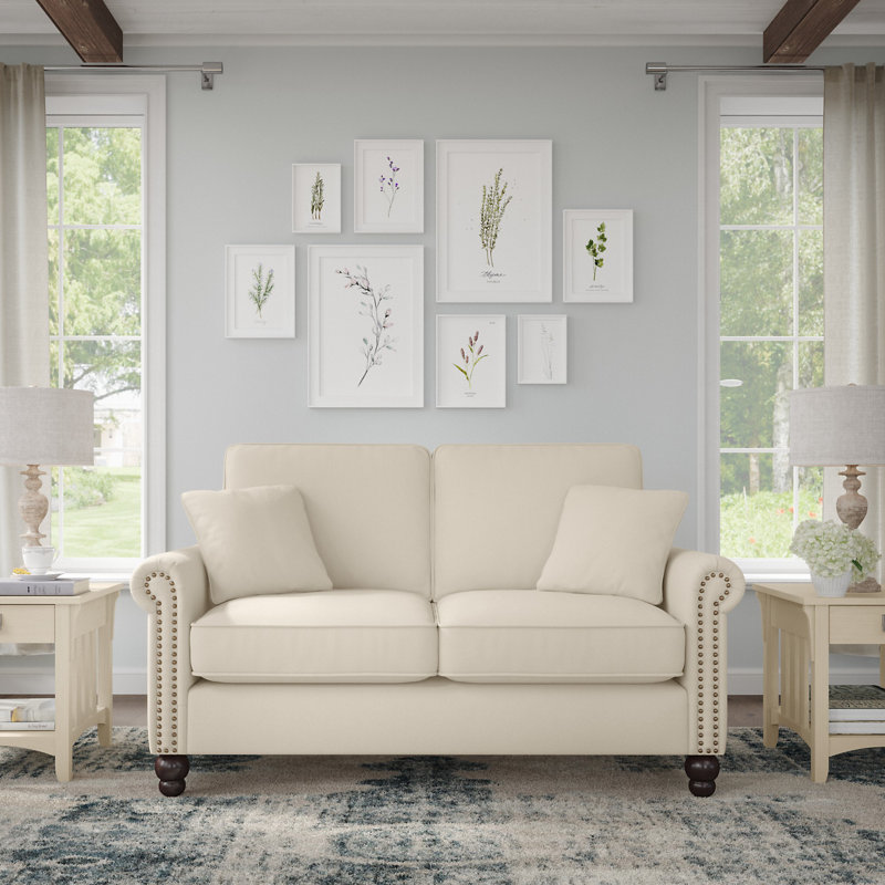 Causeuse Atifah Coventry 61W, Crème, crème