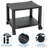 Mount-It! Height Adjustable Under Desk Printer Stand with 4 Swivel Wheels and Cable Management