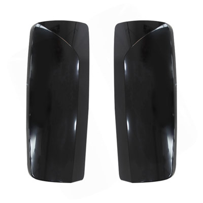 Black Door Mirror Covers Compatible With Volvo VNL/VNM 2Pcs