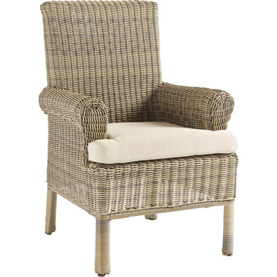 Chaise de patio avec coussin Amitie