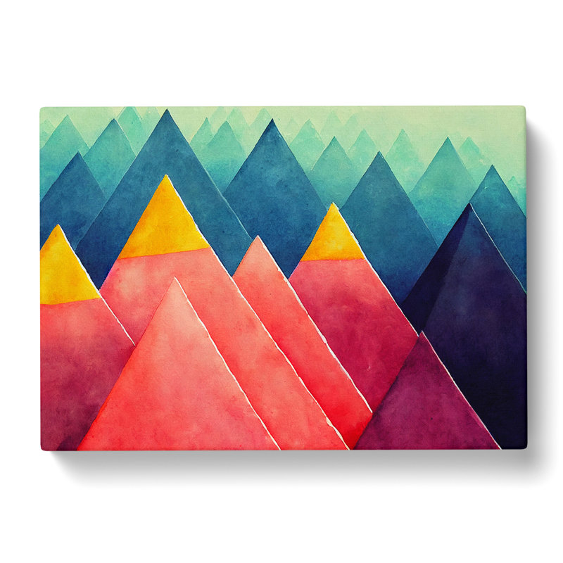 Geometric Pyramids Vol.5 - Wrapped Canvas, 40cm H x 60cm W x 3cm D