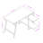 Aldred Modular L-Shaped Steel Writing Desk