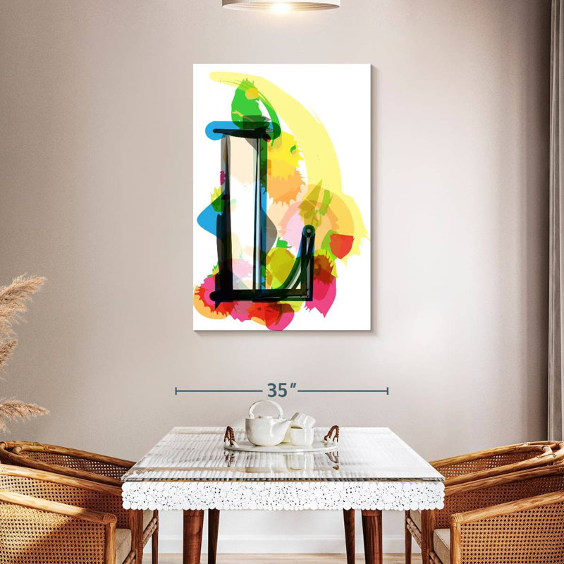 Keiri Abstract Letter L, 45" H x 30" W