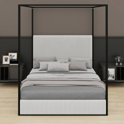 Modern Canopy Bed With Headboard