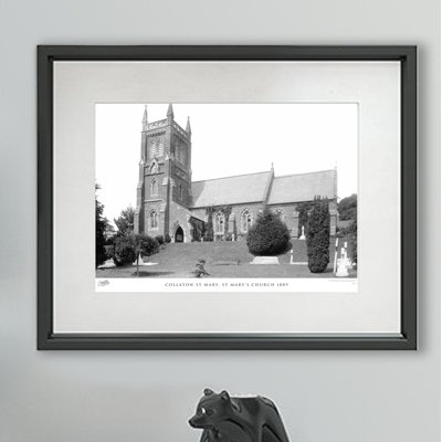 Collaton St Mary, St Mary's Church 1889 - Single Picture Frame Print
